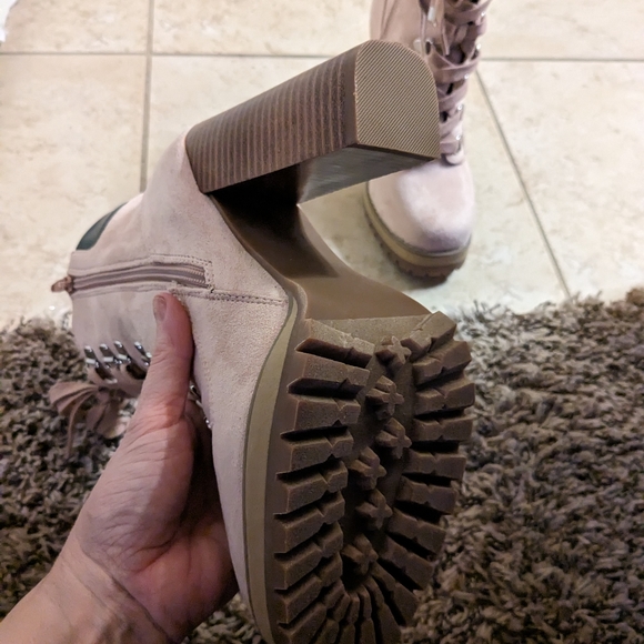 Pink NWB Madden Girl Train boots 7.5 - Picture 4 of 6